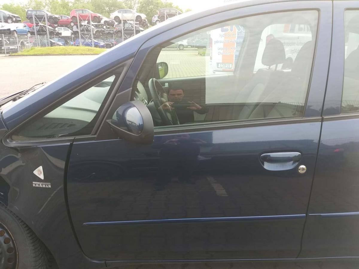 Mitsubishi Colt Z30 original Tür vorn links 5-Türer T43 Blau Rohbau Bj.2005